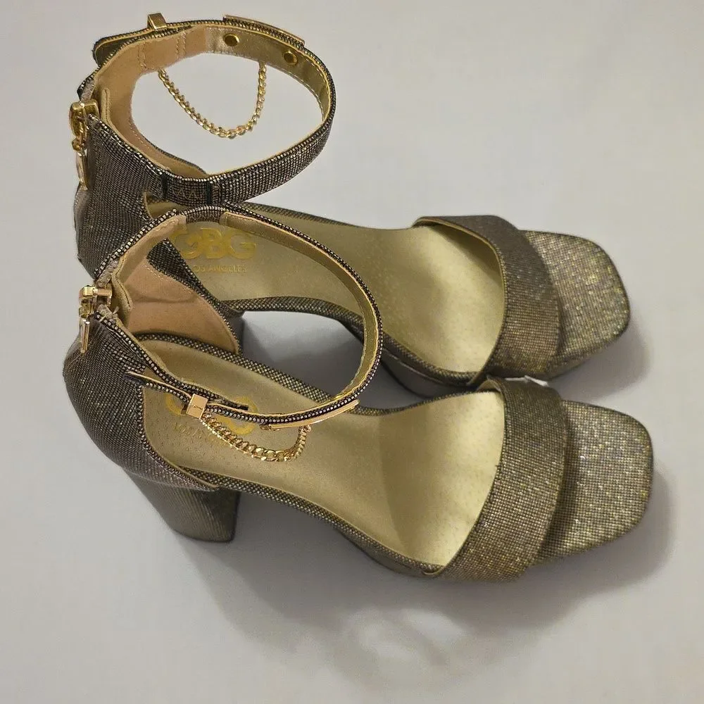 BRAND NEW GBG LOS ANGELES WOMENS PLATFORM OPEN TOE SANDALS G1